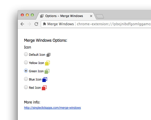 Merge Windows Screenshot